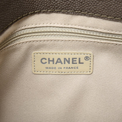 Chanel Iridescent Caviar Medium Lady Pearly Flap Khaki 6 of 8