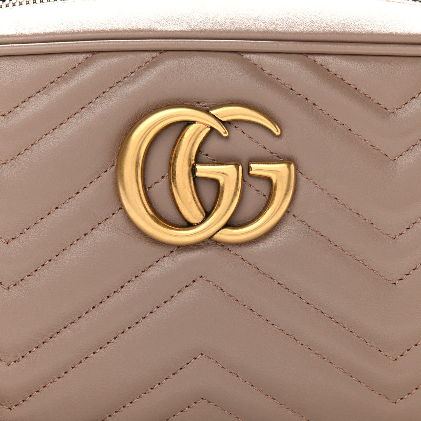 Calfskin Matelasse Small GG Marmont Chain Shoulder Bag Porcelain Rose