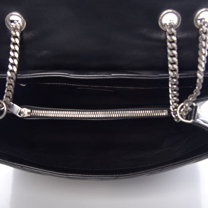 Saint Laurent Calfskin Y Quilted Monogram Medium Loulou Chain Satchel Black 6 of 10