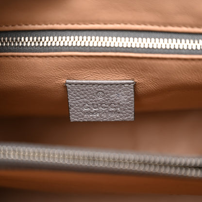 Gucci Grainy Calfskin Medium Zumi Top Handle Bag Dusty Grey 6 of 11