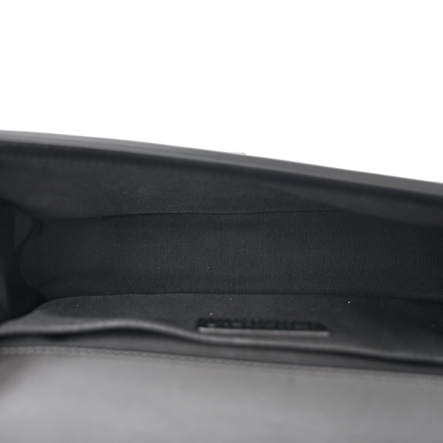 Calfskin Painted Chevron Embossed Medium Boy Flap Black