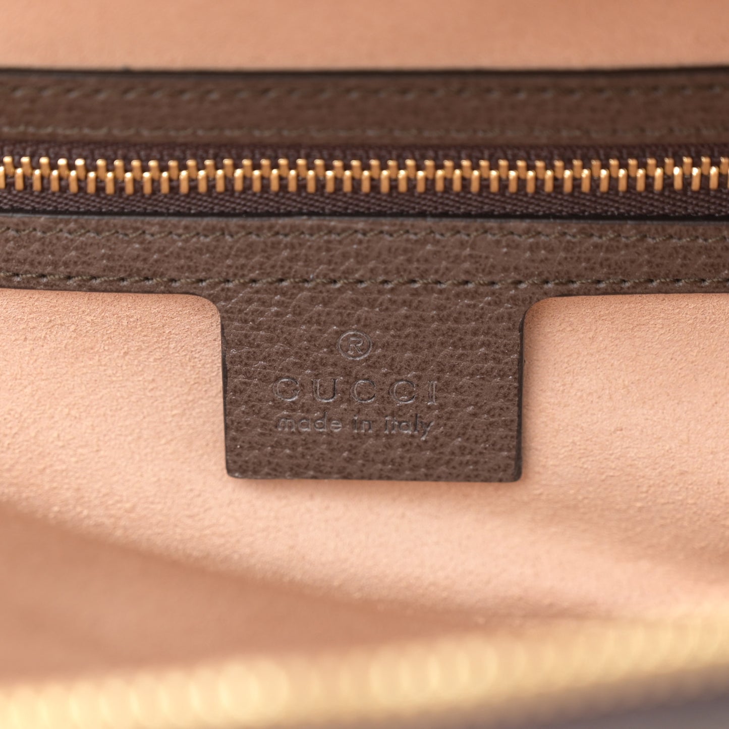 GG Supreme Monogram Web Small Ophidia Top Handle Shoulder Bag Brown