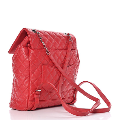 Chanel Lambskin Quilted Large Urban Spirit Backpack Red 3 of 9