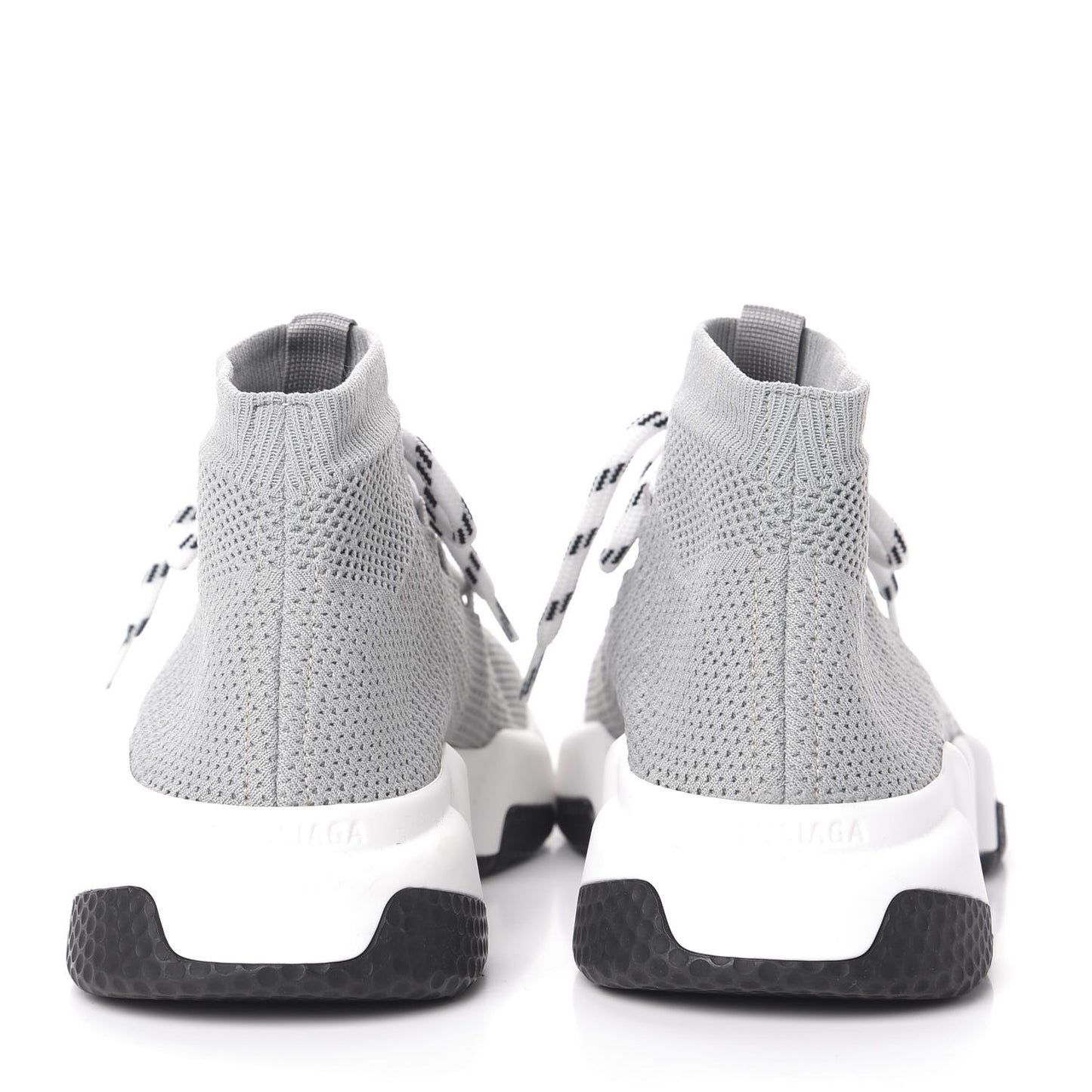 Knit Womens Speed Lace Up Sneakers 38 Gris