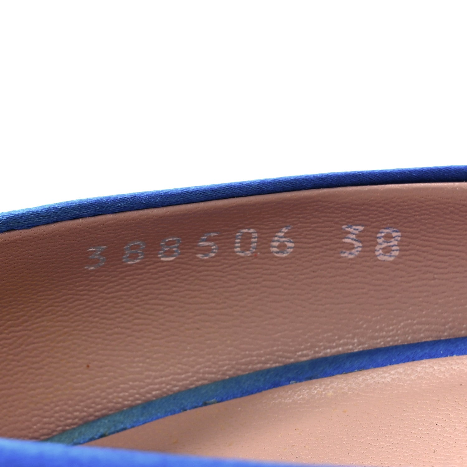 Gucci Satin Sparkling GG Pumps 38 Deep Zaffiro 9 of 12