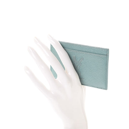 Saint Laurent Textured Patent Belle De Jour Card Case Light Green 2 of 9