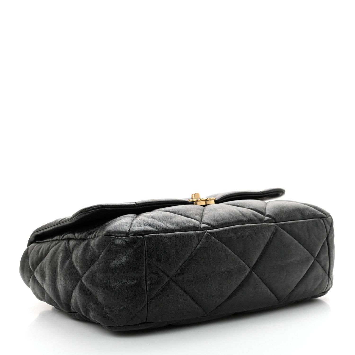 Chanel Lambskin Quilted Maxi Chanel 19 Flap Black 4 of 10