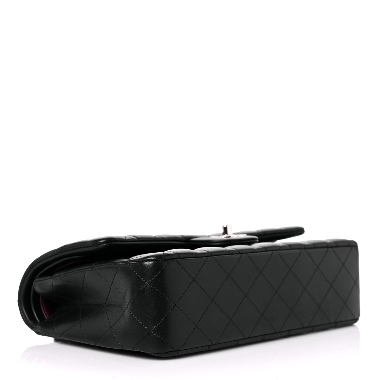 Chanel Lambskin Quilted Medium Double Flap Black 4 of 11