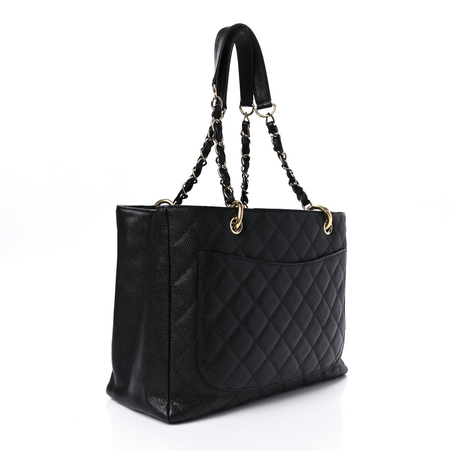 Chanel Caviar Quilted Grand Shopping Tote GST Black 3 of 8