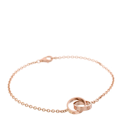 Cartier 18K Pink Gold Interlocking LOVE Bracelet 1 of 3