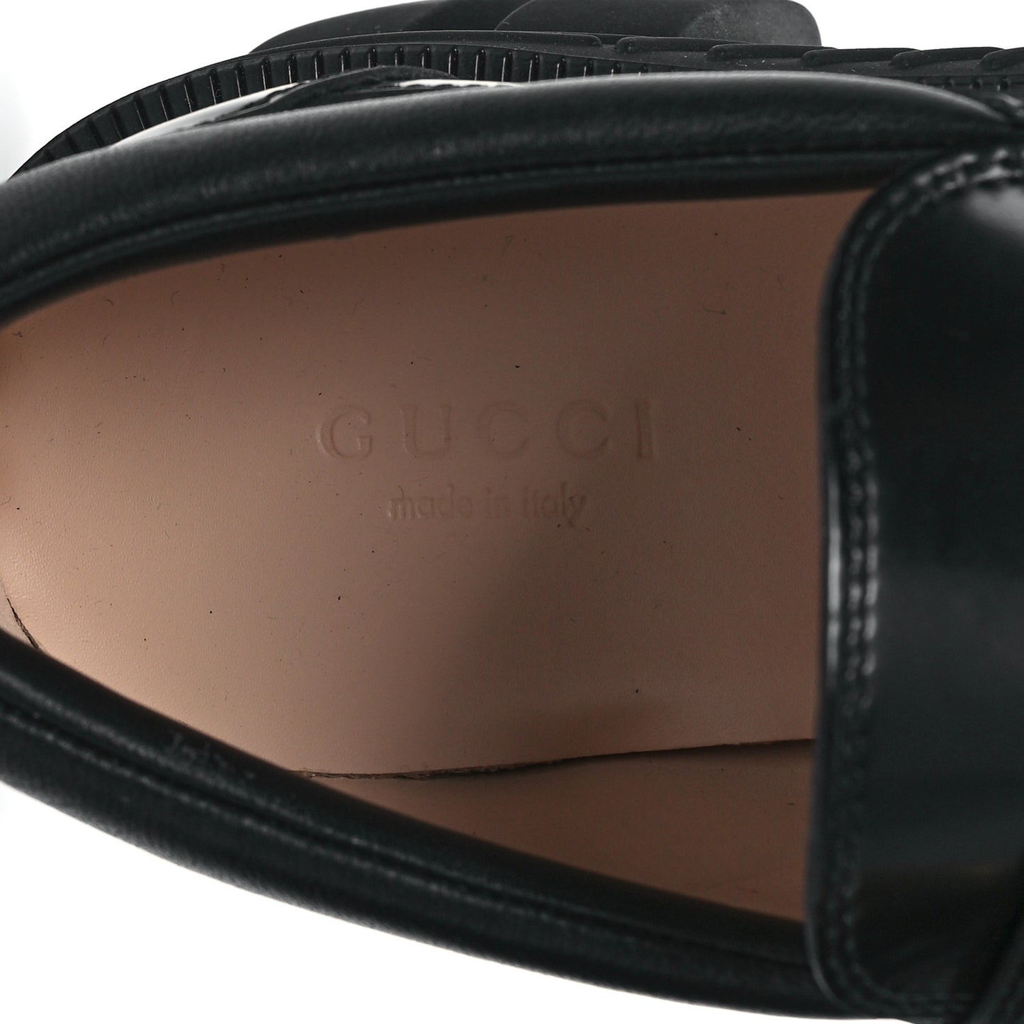 Magnum Calfskin Nappa Samoa Womens Horsebit Platform Chunky Lug Sole 40mm Loafers 35 Black