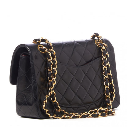Chanel Lambskin Quilted Small Double Flap Black 2 of 10