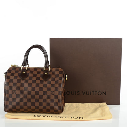 Louis Vuitton Damier Ebene Speedy Bandouliere 25 5 of 8