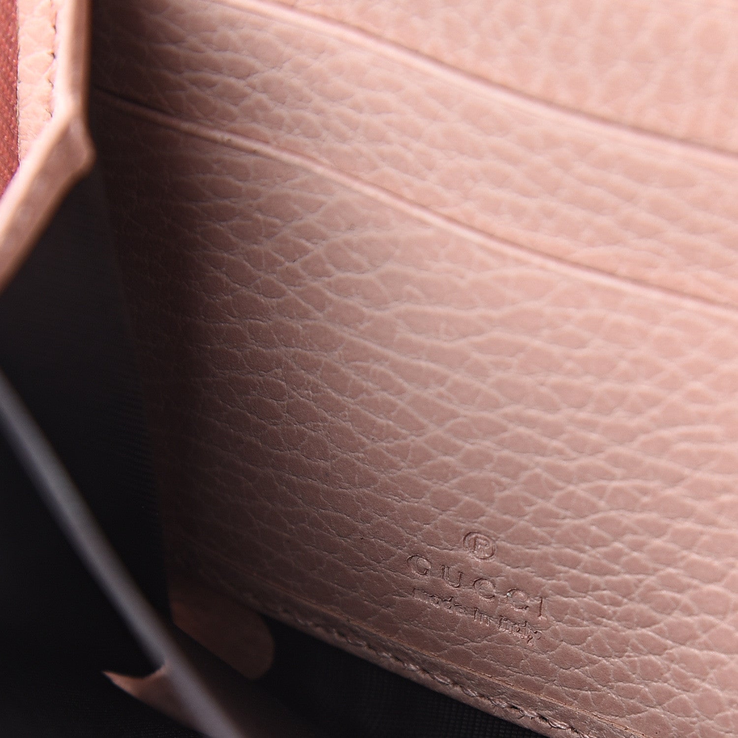 Gucci Calfskin Butterfly Farfalla Zip Around Wallet Perfect Pink 5 of 5