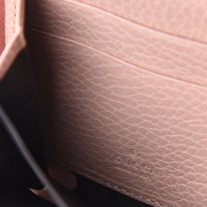 Gucci Calfskin Butterfly Farfalla Zip Around Wallet Perfect Pink 5 of 5