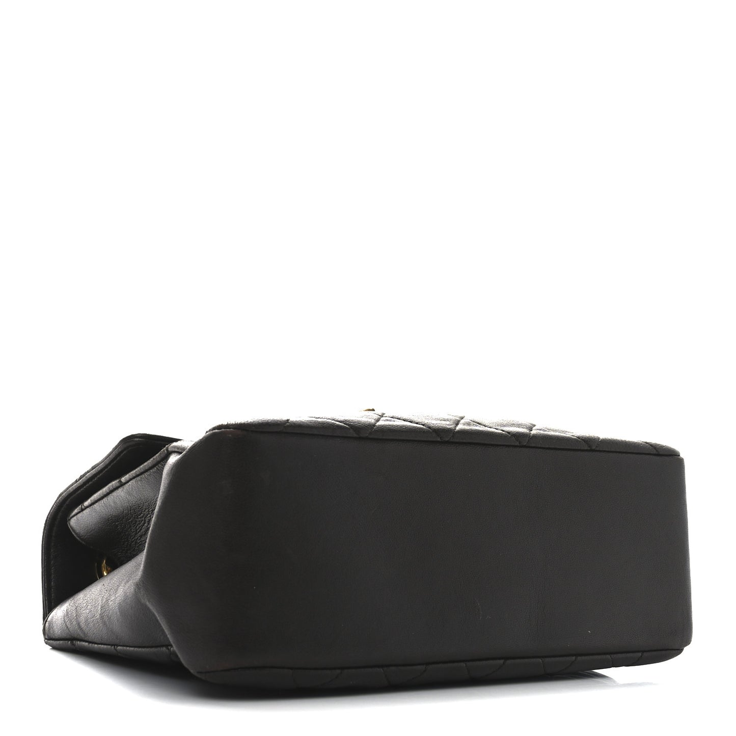 Lambskin Quilted Mini Kelly Flap Bag Brown