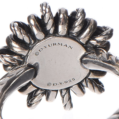 David Yurman Sterling Silver Pearl Starburst Ring 6 5 of 5