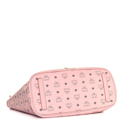 MCM Visetos Medium Liz Reversible Shopper Tote Powder Pink 3 of 21