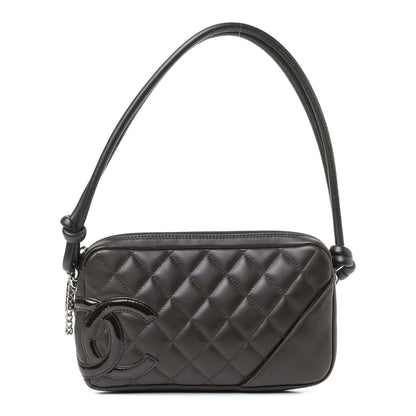 Chanel Calfskin Quilted Cambon Pochette Brown 1 of 4