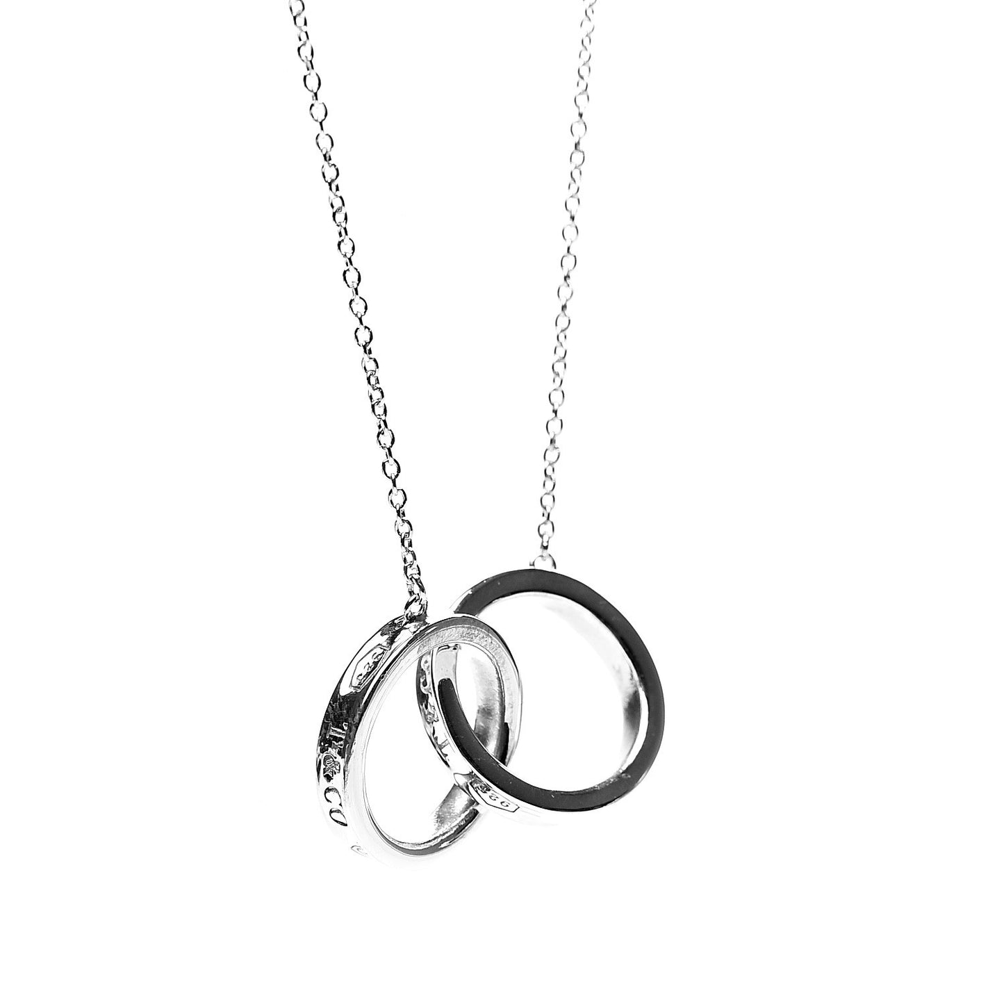 Sterling Silver 1837 Interlocking Circles Pendant Necklace