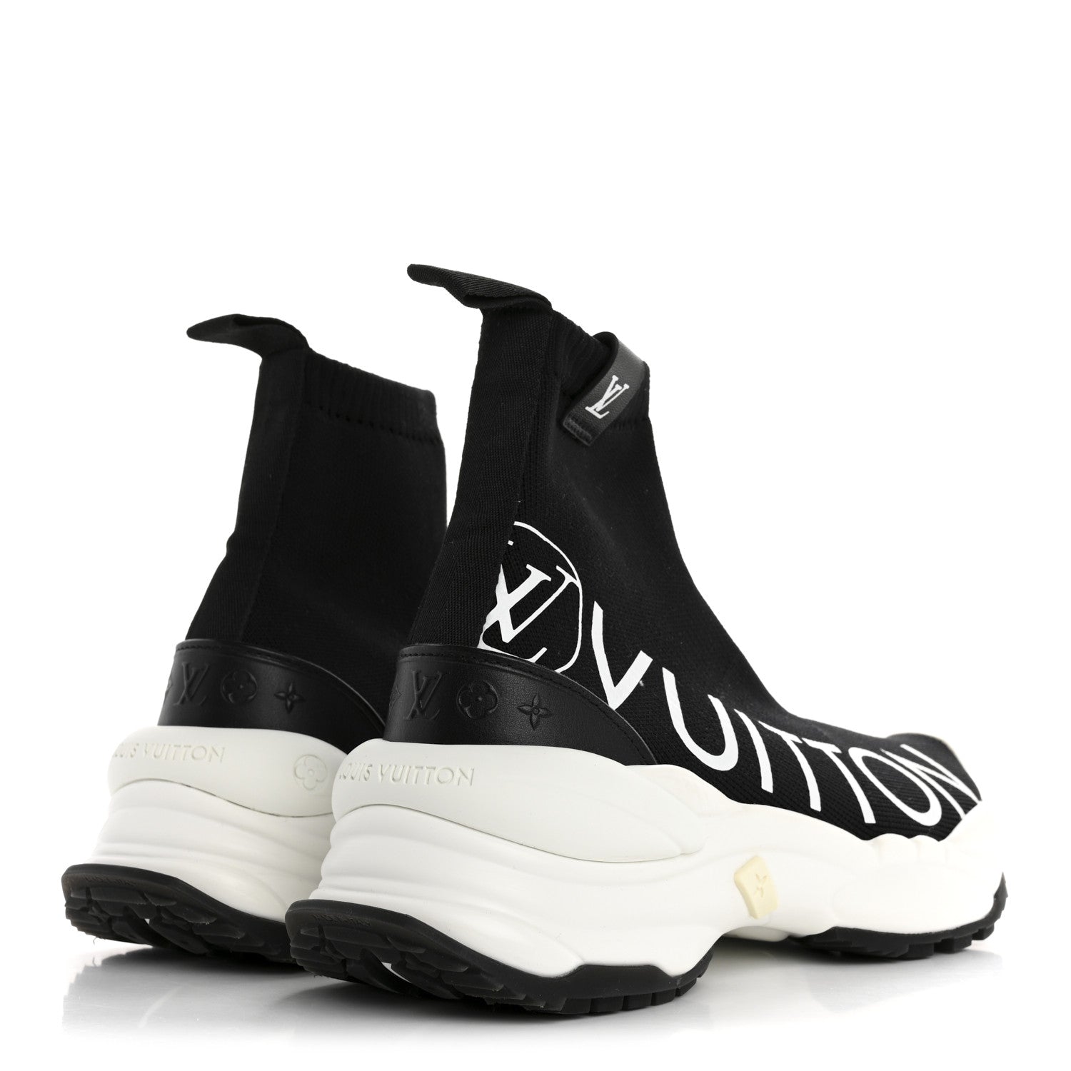 Louis Vuitton Stretch Fabric Run 55 Sneaker Boots 39 Black 5 of 10