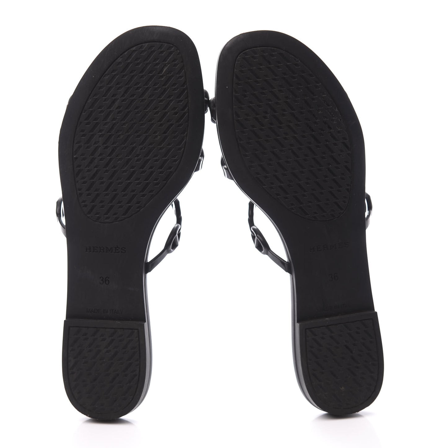 Rubber Chaine d'Ancre Rivage Sandals 36 Black