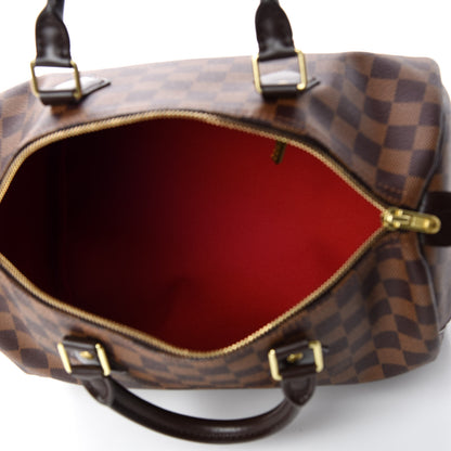 Louis Vuitton Damier Ebene Speedy 30 7 of 9