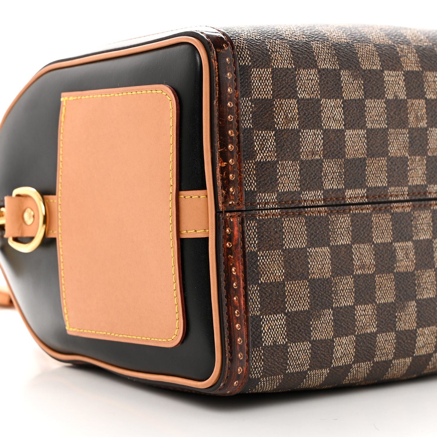 Transformed Damier Ebene Time Trunk Speedy Bandouliere 25 Black
