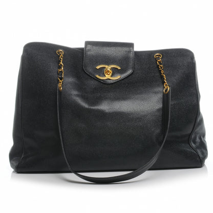 Chanel Caviar XL Weekender Bag Black 1 of 8