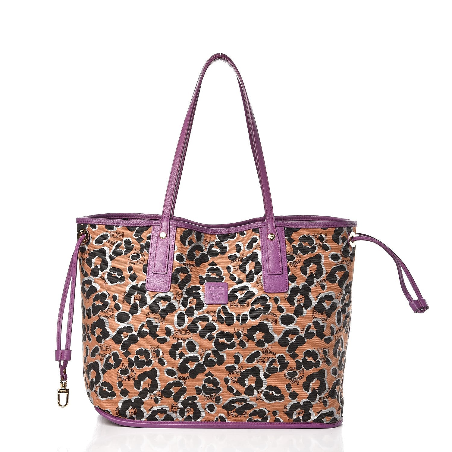 MCM Visetos Medium Project Reversible Shopper Tote Purple 5 of 23