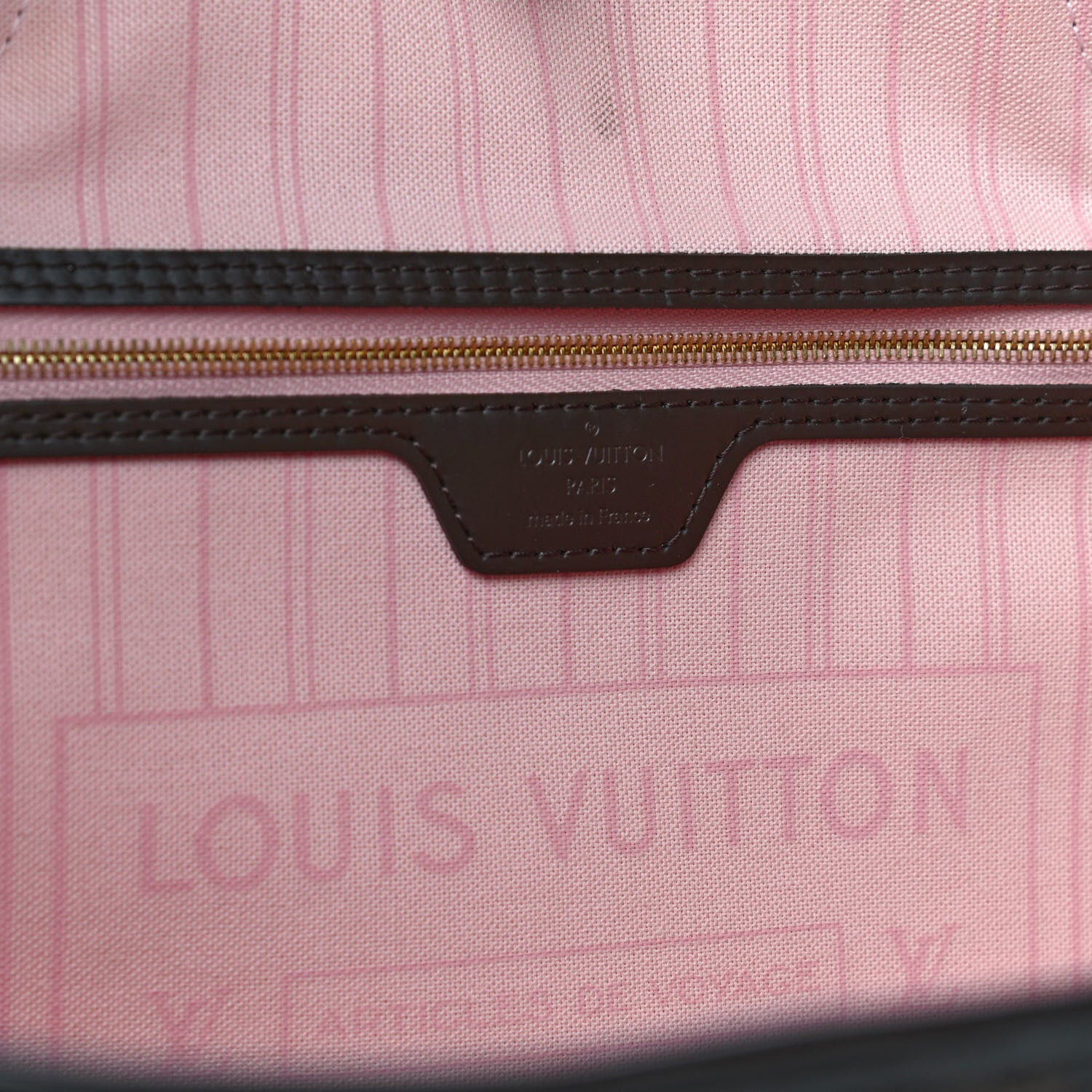 Louis Vuitton Damier Ebene Neo Neverfull MM Rose Ballerine 10 of 11