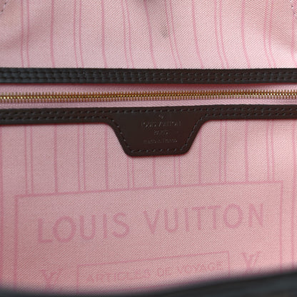 Louis Vuitton Damier Ebene Neo Neverfull MM Rose Ballerine 10 of 11