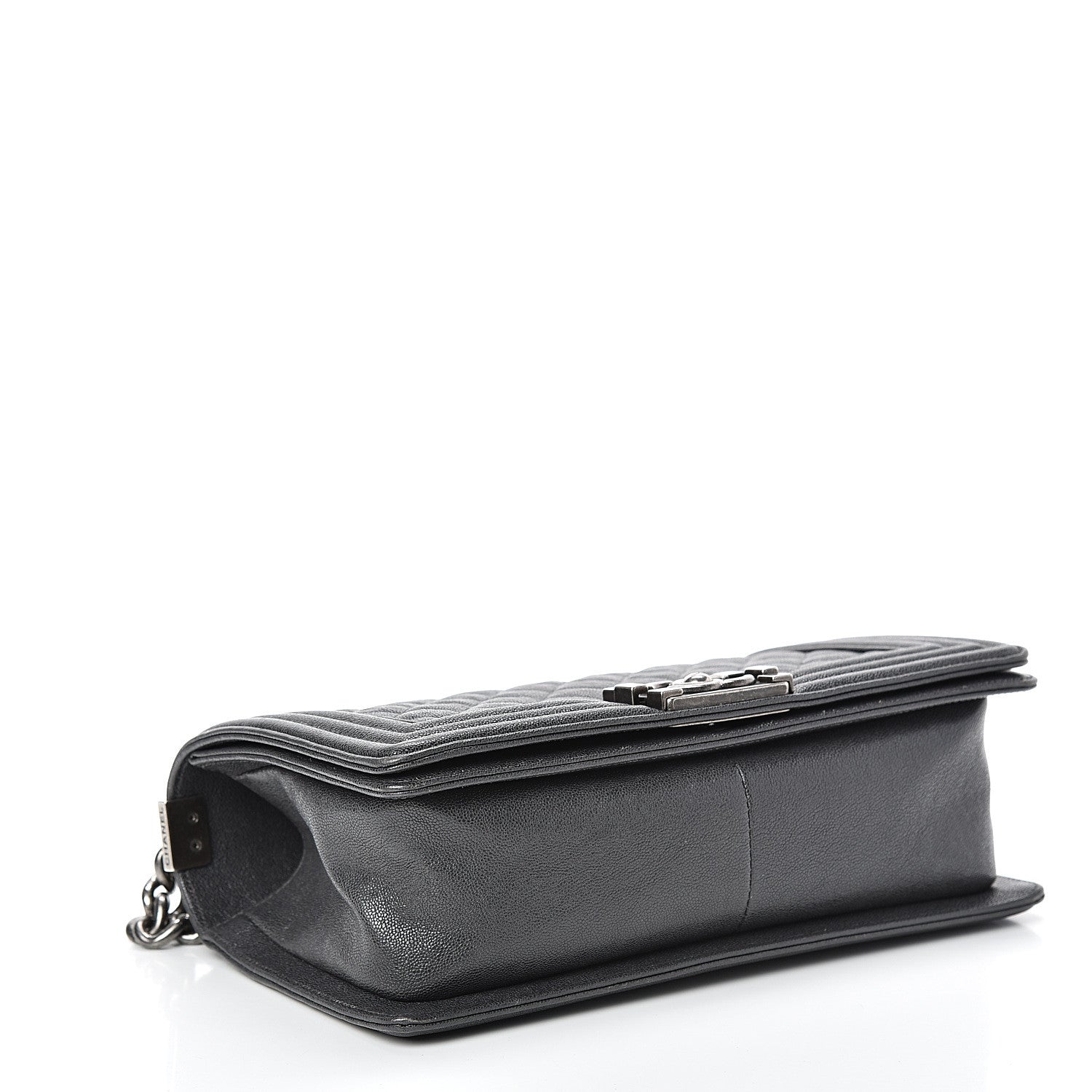 Chanel Caviar Quilted Medium Boy Flap Anthracite 3 of 10