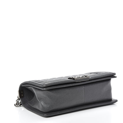 Chanel Caviar Quilted Medium Boy Flap Anthracite 3 of 10