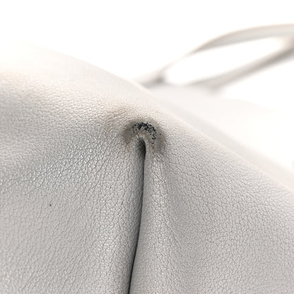 Saint Laurent Metallic Calfskin Large Shopping Tote Silver 20 of 21