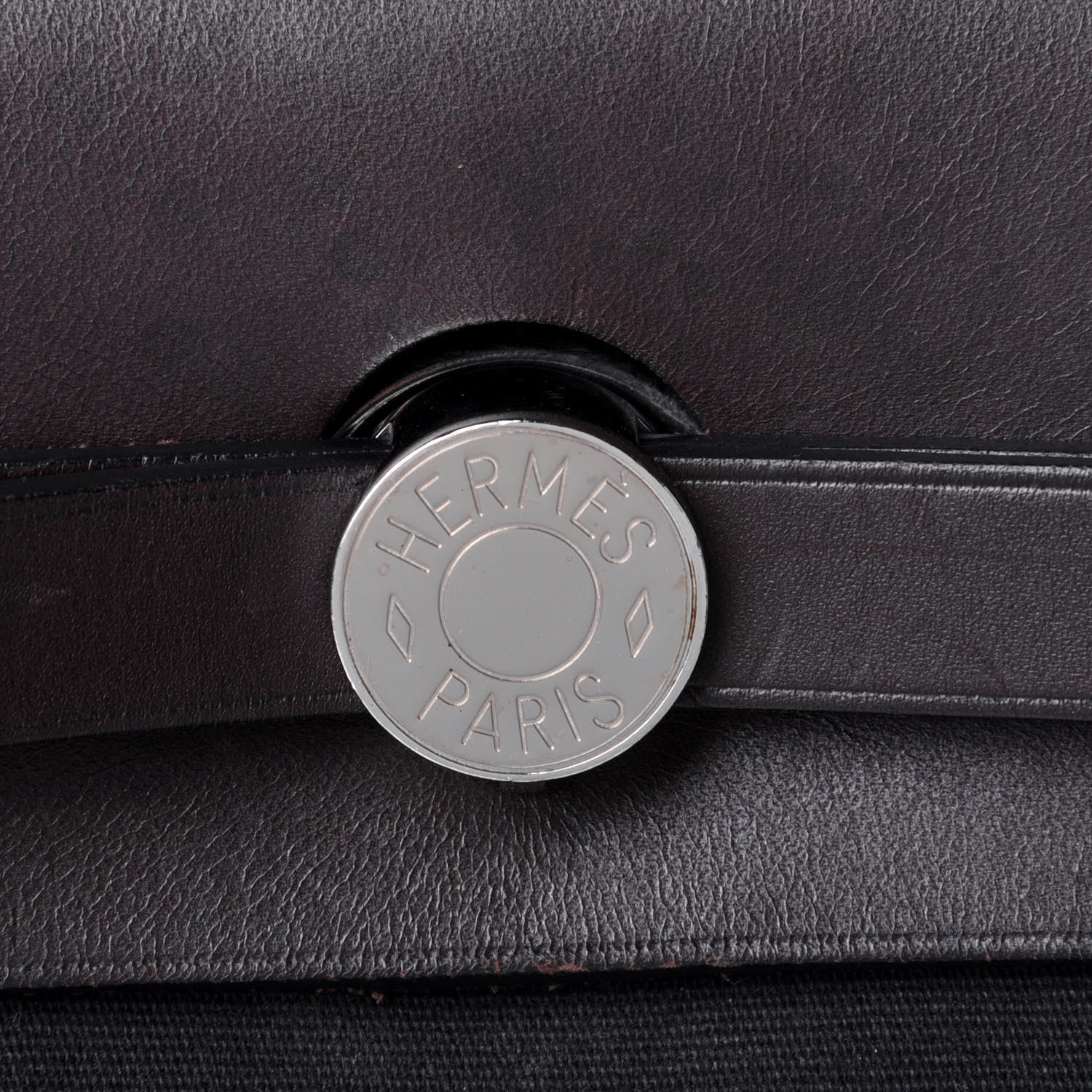 Hermes Toile Vache Hunter Herbag Zip 31 PM Black Ebene 7 of 11