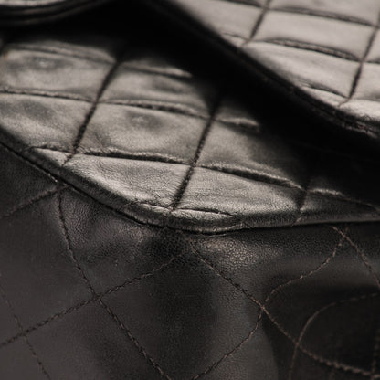 Chanel Lambskin Quilted Medium Double Flap Black 10 of 13