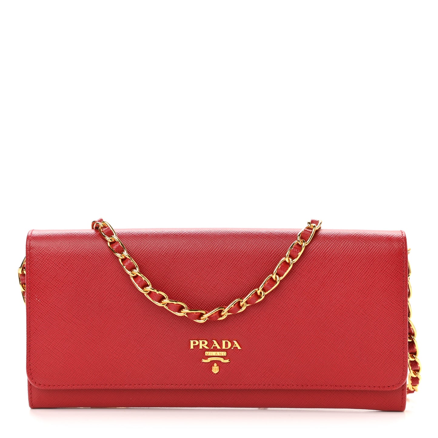 Saffiano Wallet on Chain Fuoco