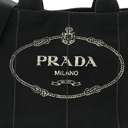 Prada Canapa Logo Tote Black 7 of 9