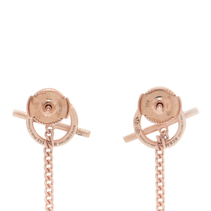 Hermes 18K Rose Gold Echappee Asymmetric Earrings 3 of 6
