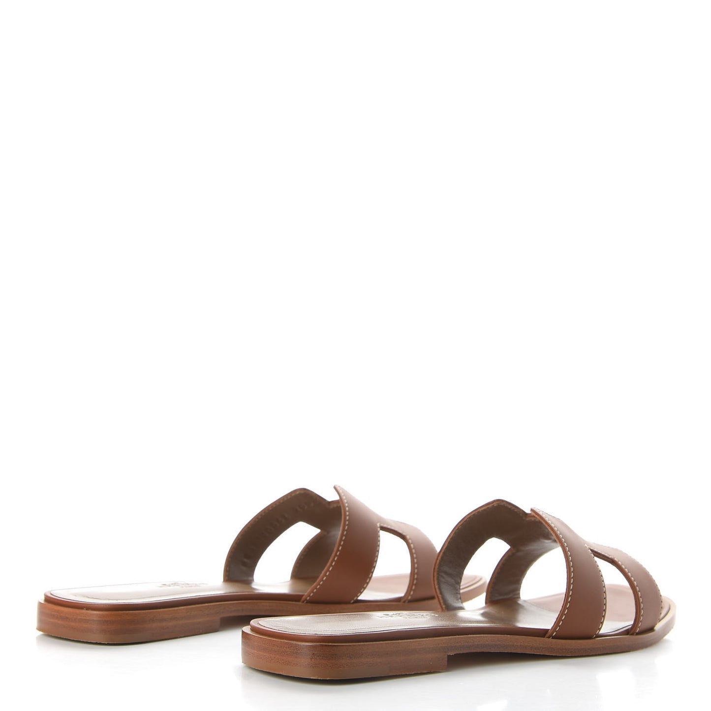 Box Calfskin Oran Sandals 36.5 Gold
