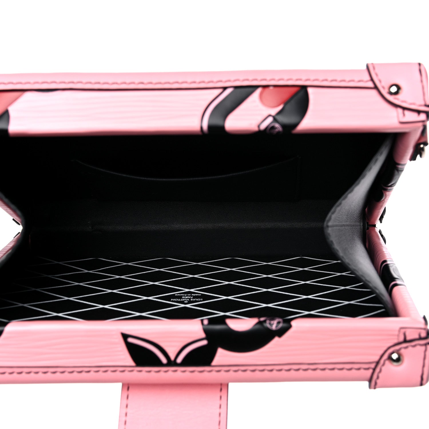 Louis Vuitton Epi Chain Flower Petite Malle Pink 5 of 13