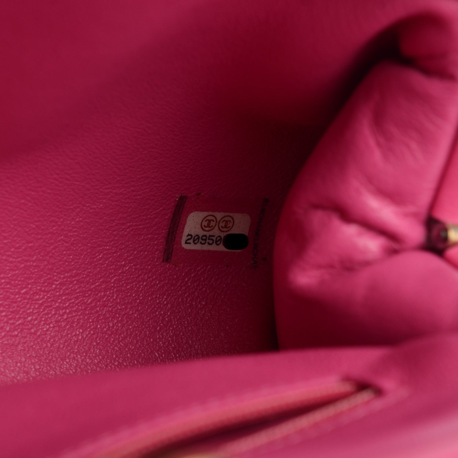 Chanel Lambskin Chevron Quilted Timeless Clutch Dark Pink 6 of 7
