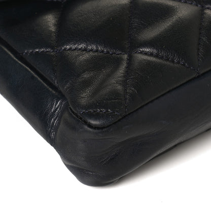 Chanel Lambskin Quilted Flap Waist Belt Bag 70 28 Navy 10 of 12