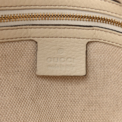 Gucci Pebbled Calfskin Large Soho Top Handle Bag Off White 6 of 12