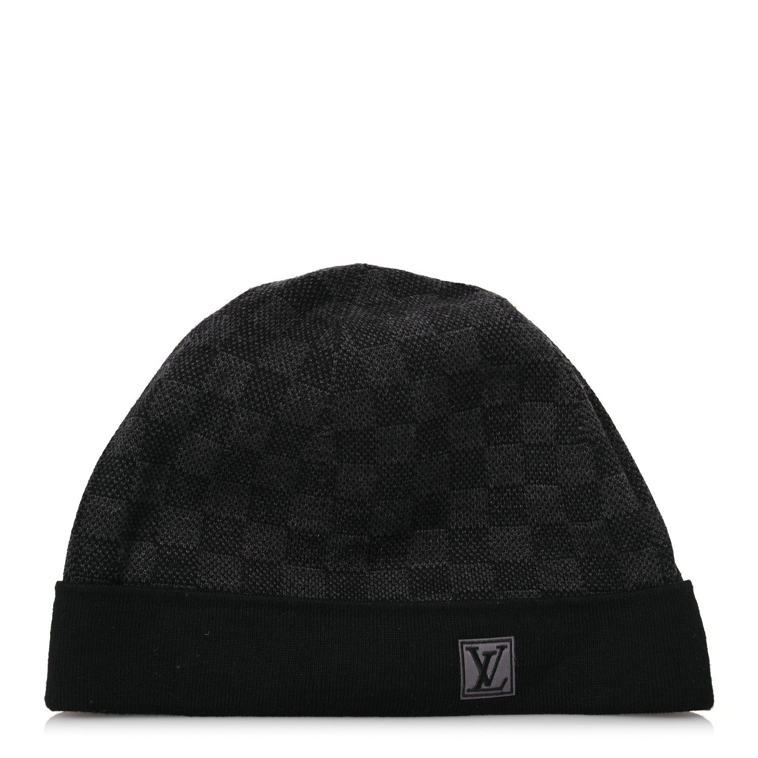 Louis Vuitton Wool Bonnet Petit Damier Graphite Beanie Hat 1 of 6