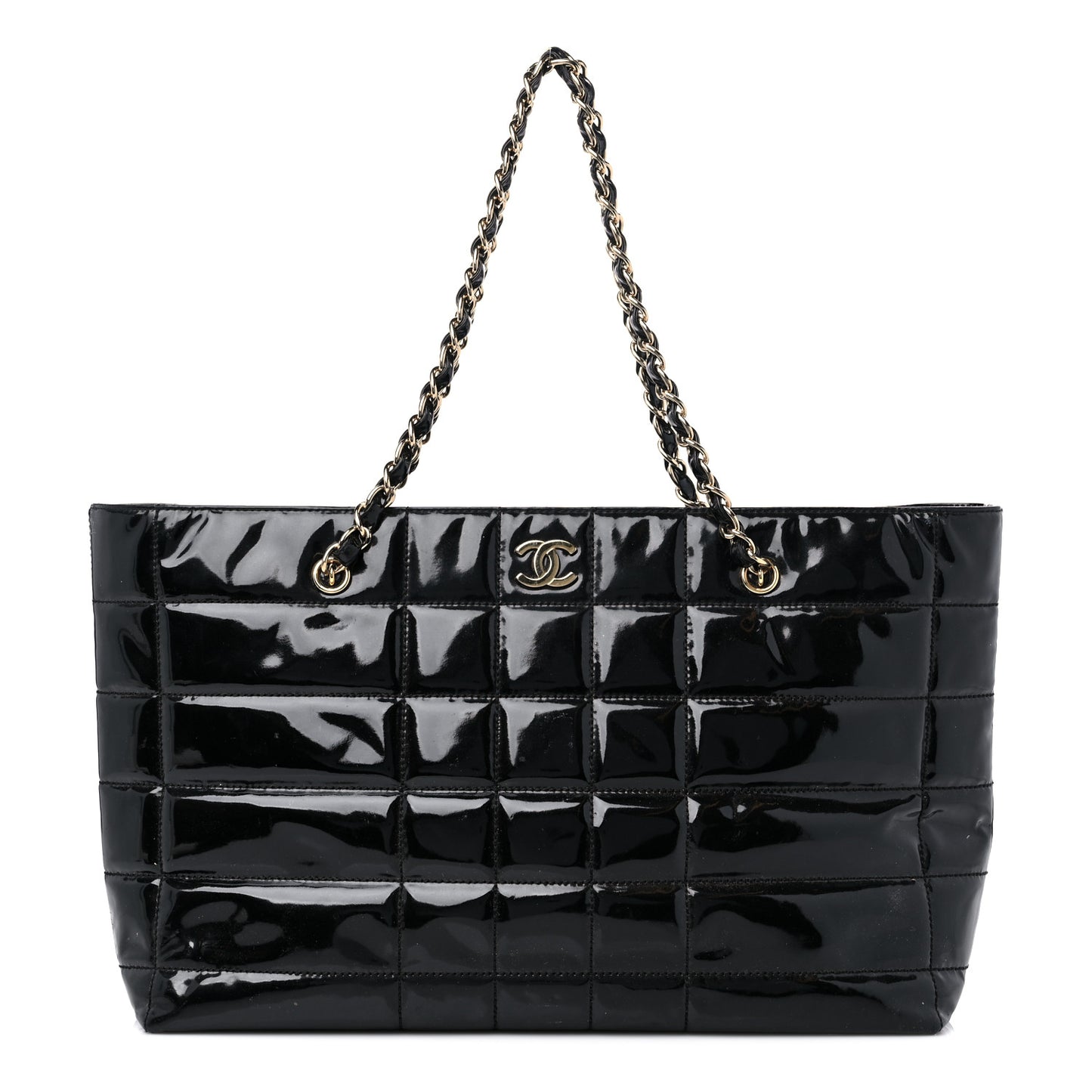 Patent Chocolate Bar CC Tote Black