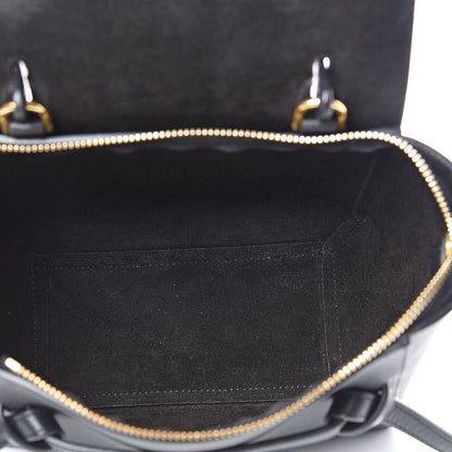 Celine Grained Calfskin Nano Belt Bag Black 5 of 9