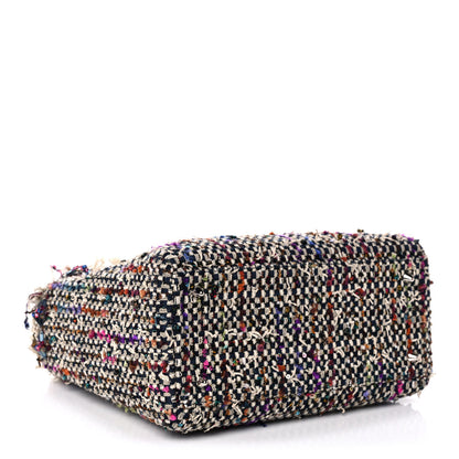Christian Dior Tweed Fringe Medium Lady Dior Purple 4 of 15
