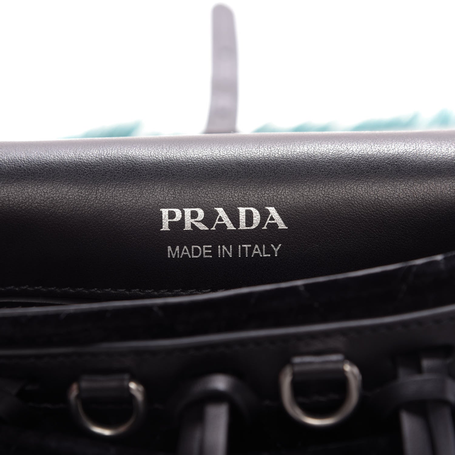 Prada Cavallino Velluto Corsaire Antic Crossbody Bag Biliardo Black 8 of 8